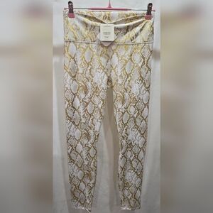 Fabletics - High-Waisted Foil Legging - Copper Foil Snake - L/10 - NWT!